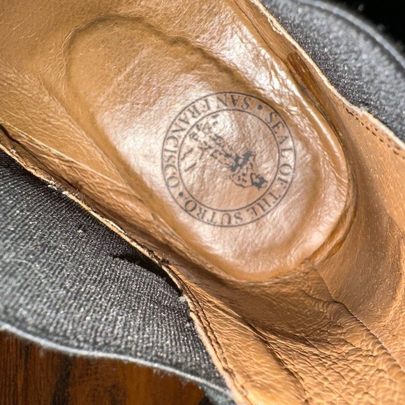 SUTRO FOOTWEAR The Ocean Ankle Boots Booties Stretch in Black Leather - Picture 9 of 12